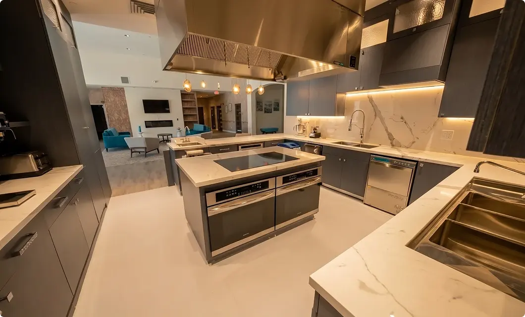 Kitchen at Virtue's Corbett campus