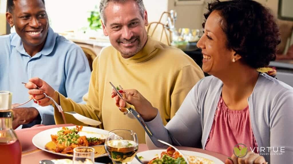 middle_aged_people_not_suffering_from_eating_disorders-virtue-recovery - Virtue Recovery Center People of all ages can suffer from an eating disorder.