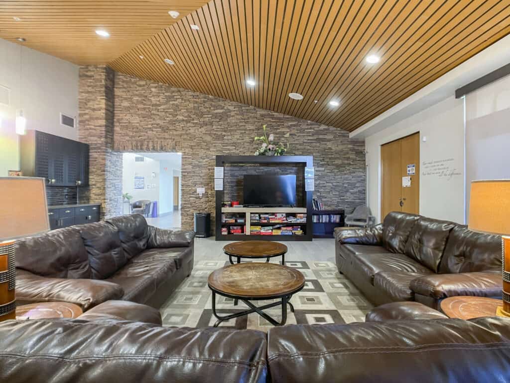  Virtue Recovery Center Sun City West Arizona Common Area WIth Couches and TV